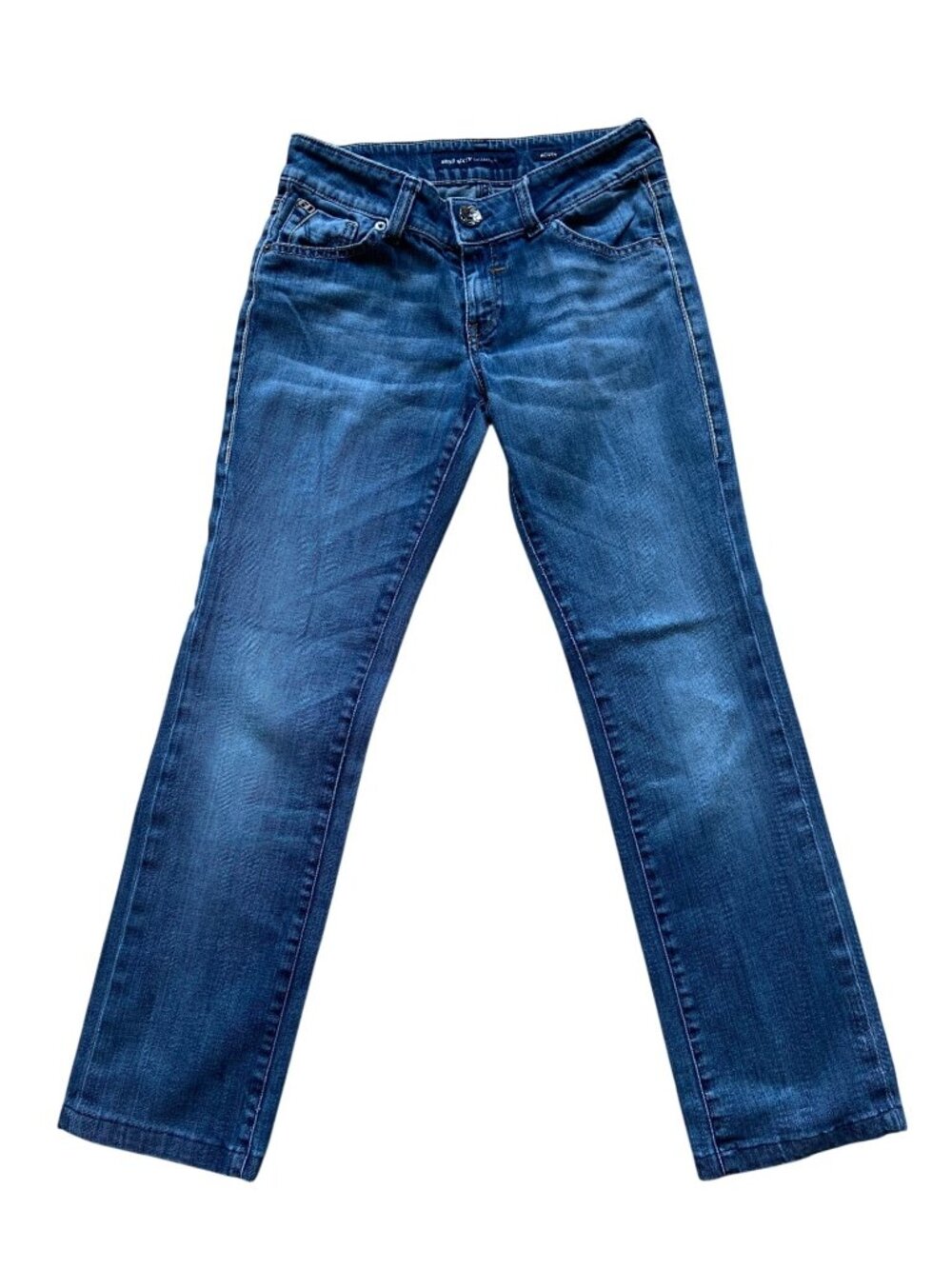 Miss Sixty Heaven Stretch Straight Leg Jeans Women Size 27 Blue Wash Denim
